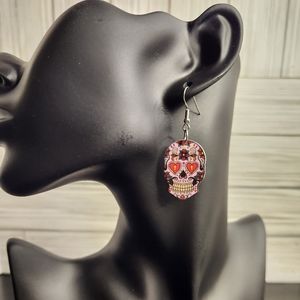 Spooky Skull Novelty Earrings